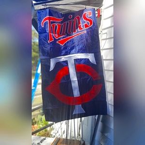 Twins baseball flag